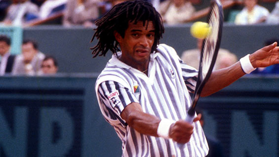 Yannick Noah, champion de tennis